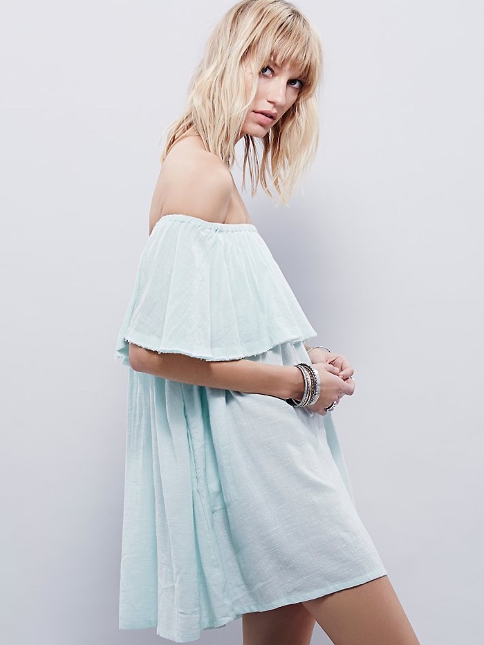 Endless-Summer-Blue-Off-Shoulder-Mini-Dress