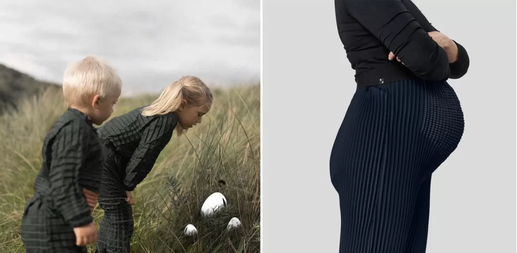 Prenda de Petit Pli fabricada en RipStop, un material que se adapta al crecimiento del cuerpo