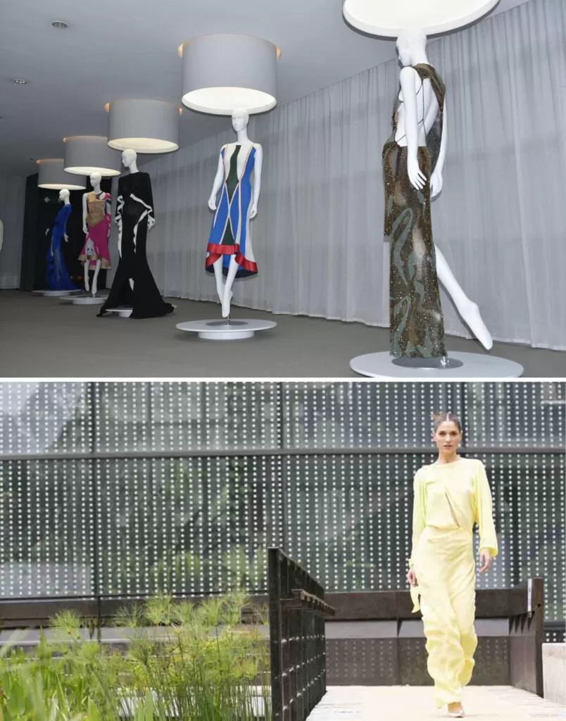 Desfile de Ramos en el jardín botánico, con sastrería, tejidos de punto y algodón natural