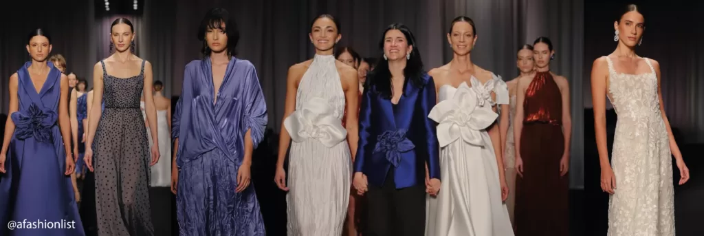Pieza de la colección Garden by the Sea, con brillos y textiles delicados en el BFW 2025