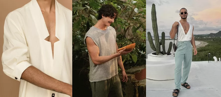 Propuesta masculina inspirada en el padre del diseñador, con prendas sencillas de aire actual