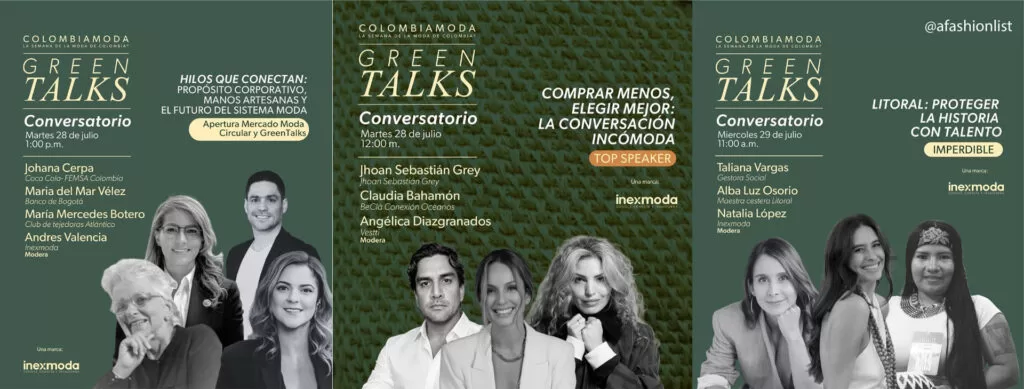 Green Talks de Colombiamoda 2026, el espacio de conversatorios organizado por Inexmoda